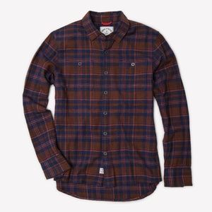 Iron and Resin Flannel Plaid Ridge Shirt Brown